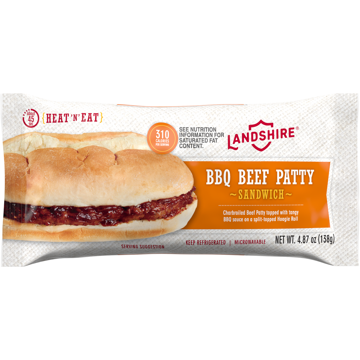 Landshire SANDWICH RANCH STEAK SUB IW 4.87 OZ