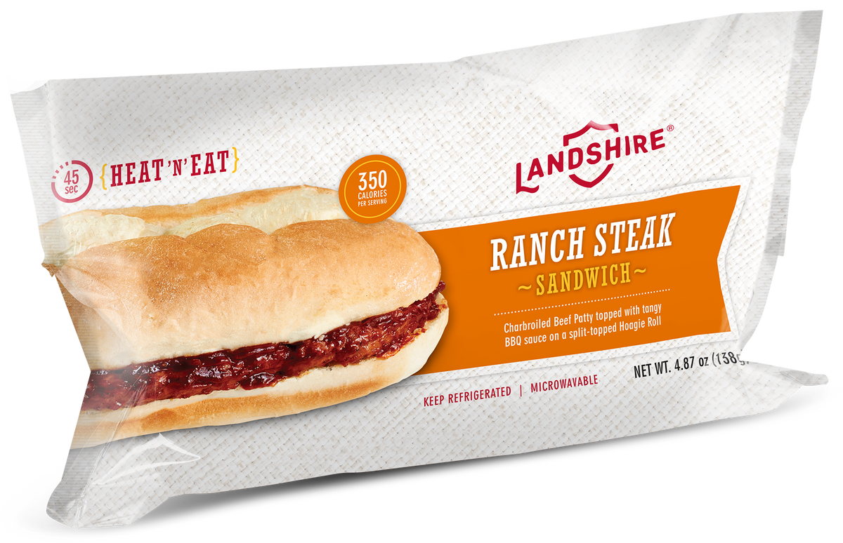 Landshire SANDWICH RANCH STEAK SUB IW 4.87 OZ 10000030091 Food