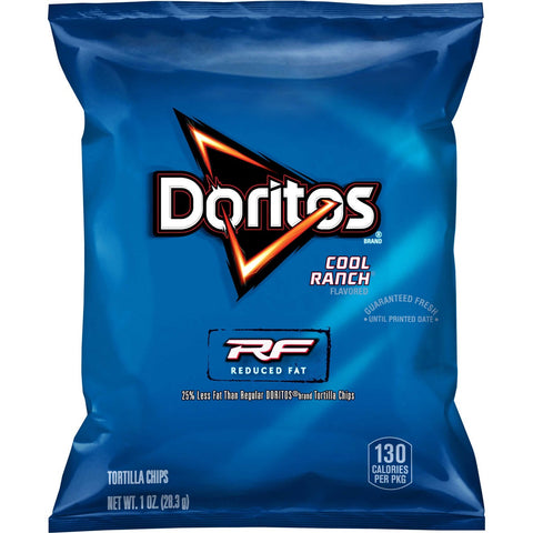 Doritos Whole Grain Cool Ranch Tortilla Chips, 1 Ounce -- 72 per case.