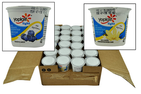 Yoplait Lite Vanilla Blueberry Yogurt, 4 Ounce -- 48 per case.