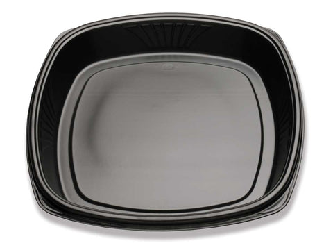 D and W Fine Pack Forum Black Non Compartment Deep Tray, 16 inch -- 1250 per case.