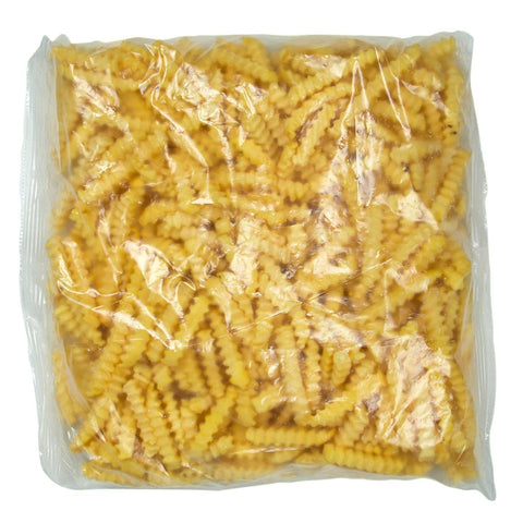 Yukon Selects Crinkle Cut Potato Fries, 3/8 inch -- 6 per case.