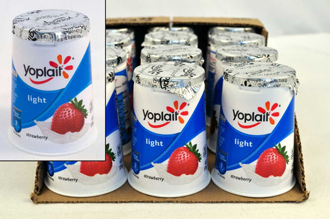 Yoplait Light Strawberry Yogurt, 6 Ounce -- 12 per case.