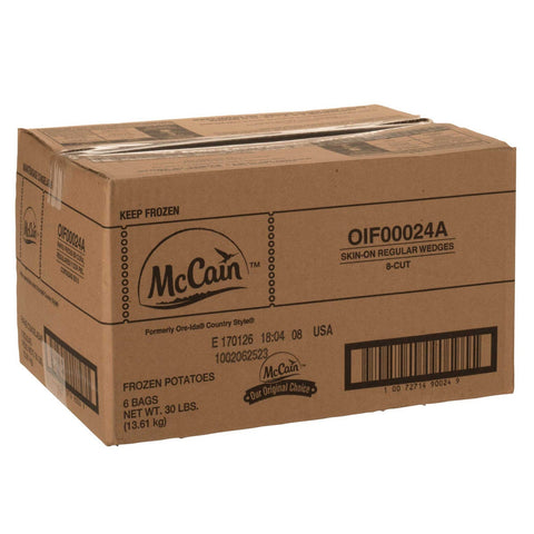 McCain Ore Ida Country Style Steak Regular Wedge Cut Potato, 5 Pound -- 6 per case.