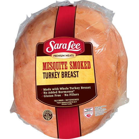 Sara Lee Premium Mesquite Smoked Turkey Breast, 6.5 Pound -- 3 per case.