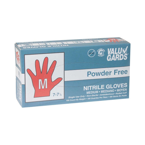 HandGards ValuGards Nitrile White Medium Disposable Glove -- 1000 per case.