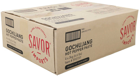 Savor Brands Gold Gochujang Red Pepper Paste, 3 Kilogram -- 4 per case.