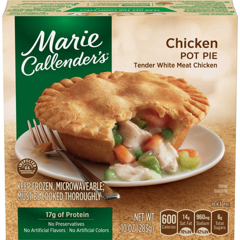 Conagra Marie Calendar Entree Chicken Pot Pie, 10 Ounce -- 12 per case.