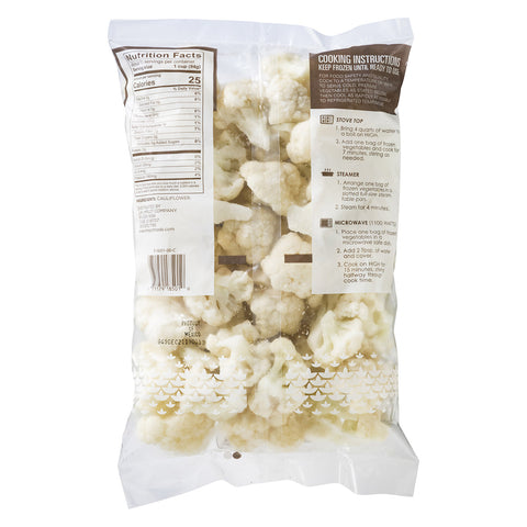 Simplot Cauliflower Florets - 32 oz. package, 12 packages per case