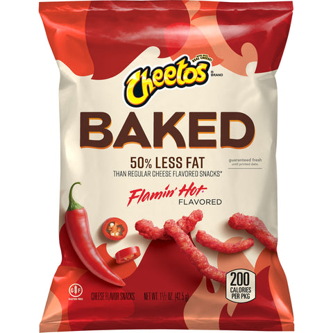 Snack Oven Baked Cheese Snack Crunchy Flamin' Hot Large Single Serve