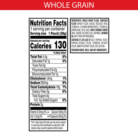 Cracker Whole Grain Red Fat Cheez-it