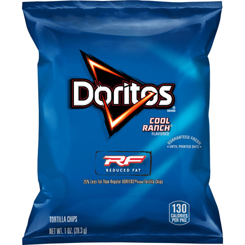 Doritos Whole Grain Cool Ranch Tortilla Chips, 1 Ounce -- 72 per case.