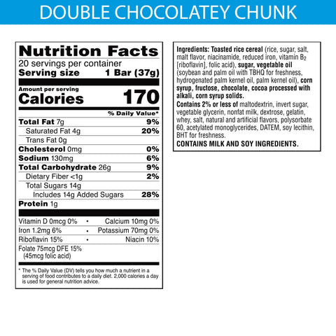 Snack Bar Rice Krispies Treats® Double Chocolatey Chunk