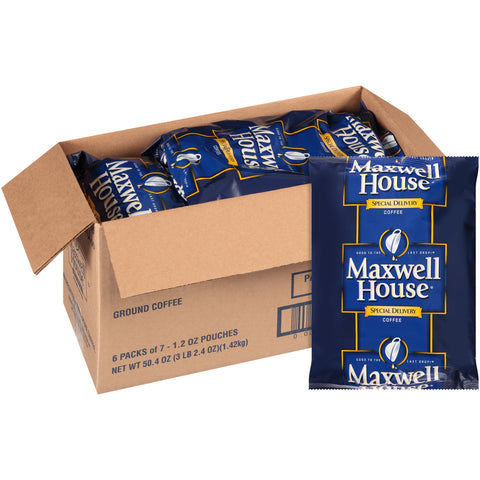 Maxwell House Special Delivery Coffee, 1.2 ounce -- 42 per case