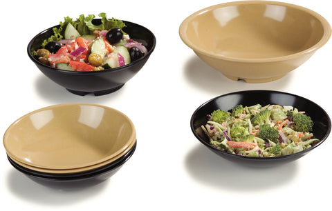 Carlisle BOWL SALAD PLASTIC BLACK 7.5