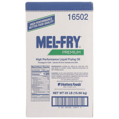 Mel-Fry® Advanced OIL FRYING CANOLA SOYBEAN BLEND HIGH PERFORMANCE LIQUID ZTF