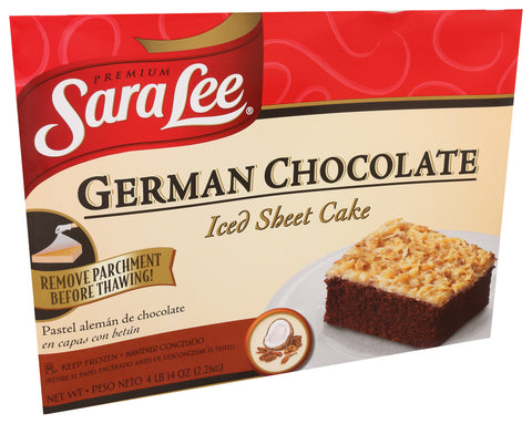 Sara Lee Frozen CAKE GERMAN CHOCOLATE ICED 12X16 – Food Service