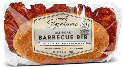 Tony Romas BBQ Rib Sandwich, 6.7 Ounce -- 12 per case.