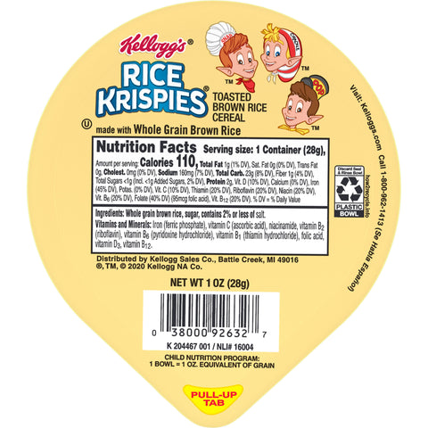 Cereal Rice Krispies® Whole Grain Bowl Pack