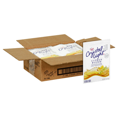 Crystal Light Citrus Blend 12 Envelopes Per Case - Each Envelope Makes 2 Gallons