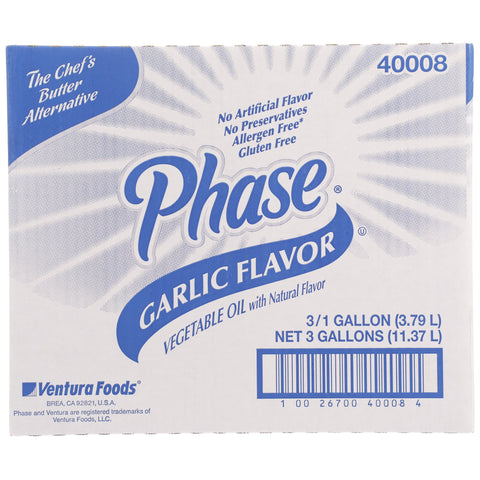 Phase Garlic Liquid Butter Alternative, 1 Gallon -- 3 per case