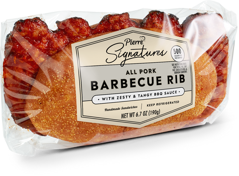 Tony Romas BBQ Rib Sandwich, 6.7 Ounce -- 12 per case.